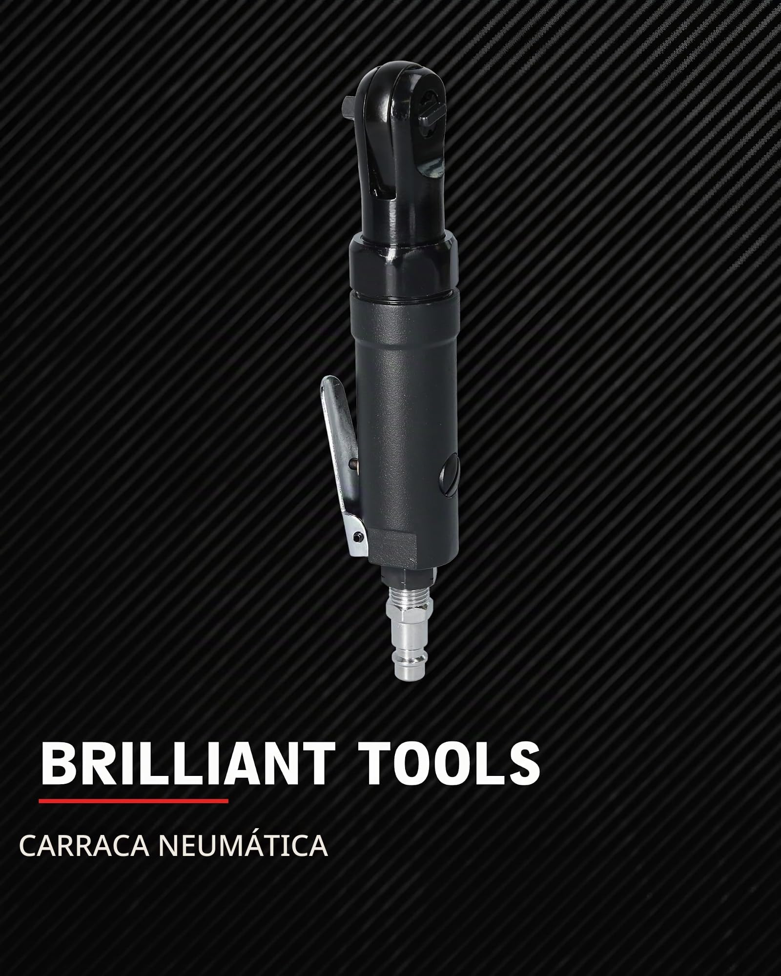BRILLIANT TOOLS BT160601 Carraca de aire comprimido de 1/4", 35 Nm [Powered by KS TOOLS]