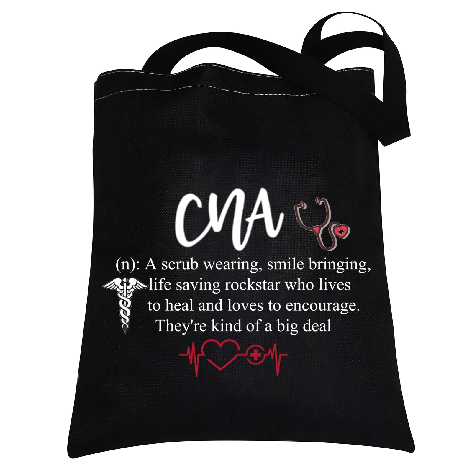 CMNIM CNA Gift Bags Certified Nursing Assistant Gifts Tote Bag CNA Student Gifts Nursing Shopping Bag CNA Shoulder Bag