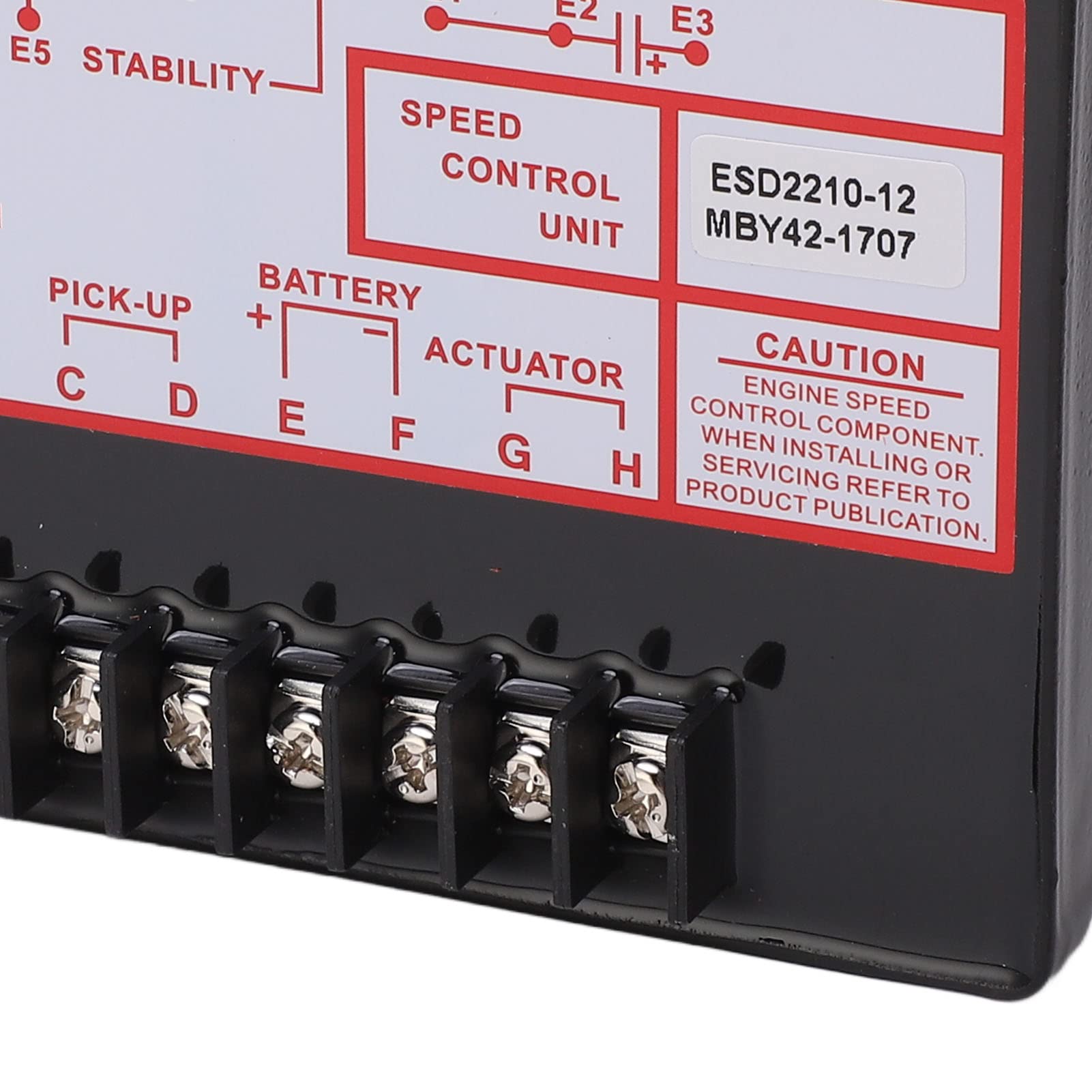 Controlador de velocidad del generador, Panel de control del gobernador del motor del generador ESD2210 12, Controlador electrónico de velocidad del grupo electrógeno DC12 a 24V