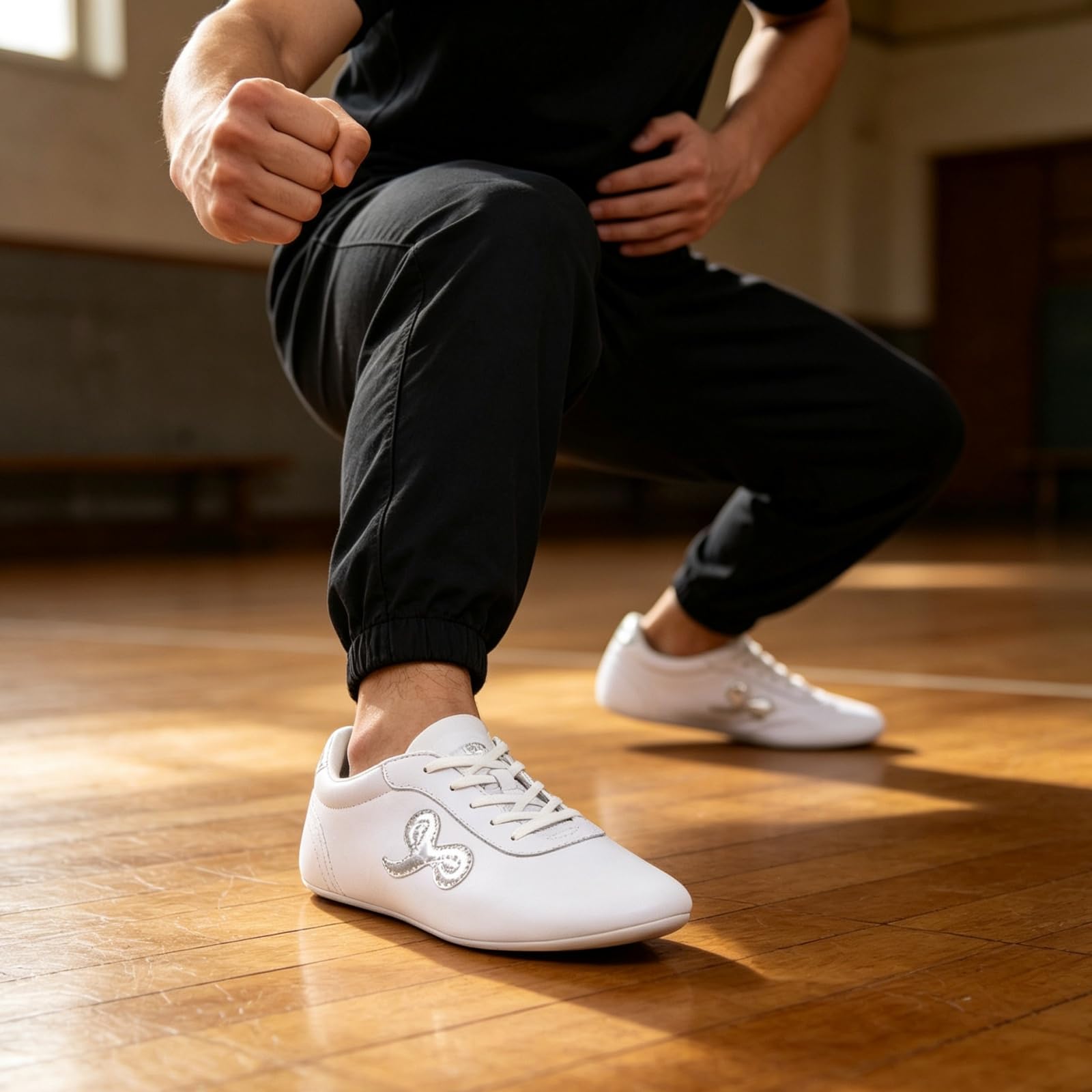 Skórzane buty do sztuk walki unisexowe buty do tai chi dla dzieci