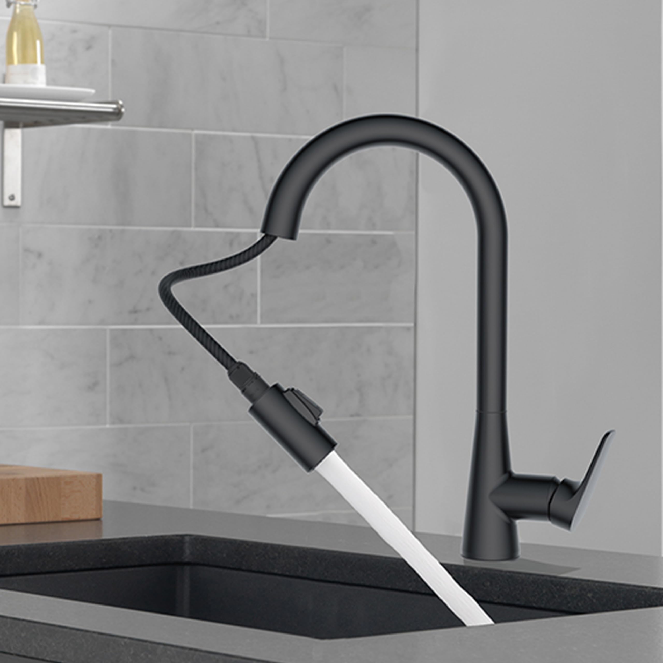 Sponsored Ad - Delta Faucet Pull Down Kitchen Sink Faucet I 5 Year Warranty I Dual Spray Kitchen Faucet I 360° Swivel Spout I Ixa Jive Multi-Function Deck Mount Kitchen Mixer Sink Tap I Matte Black I 91355-BL