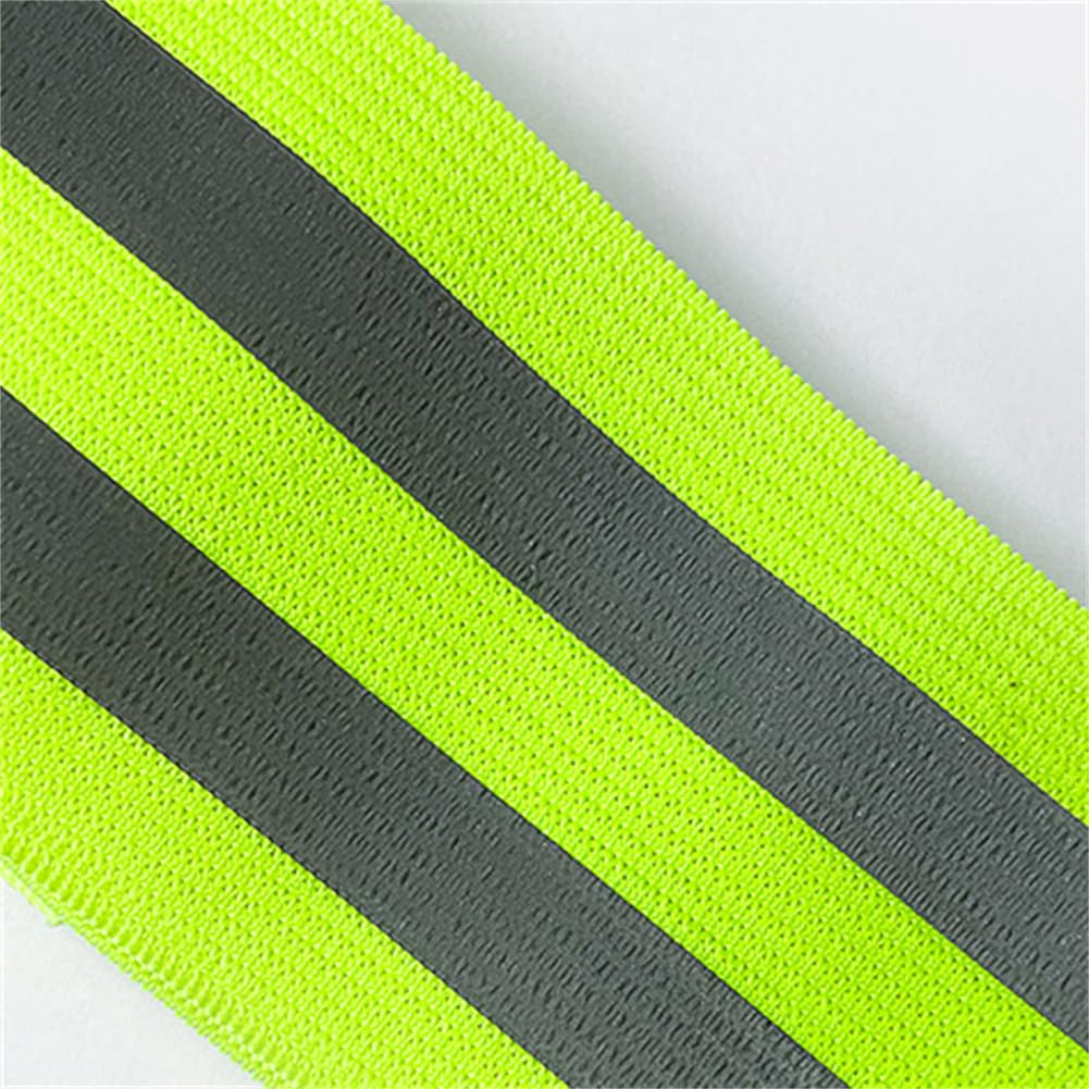 Lot de 2 bandes réfléchissantes pour poignet, bras, cheville, jambe, haute visibilité, bande réfléchissante de sécurité pour les promenades nocturnes, le cyclisme et la course à pied