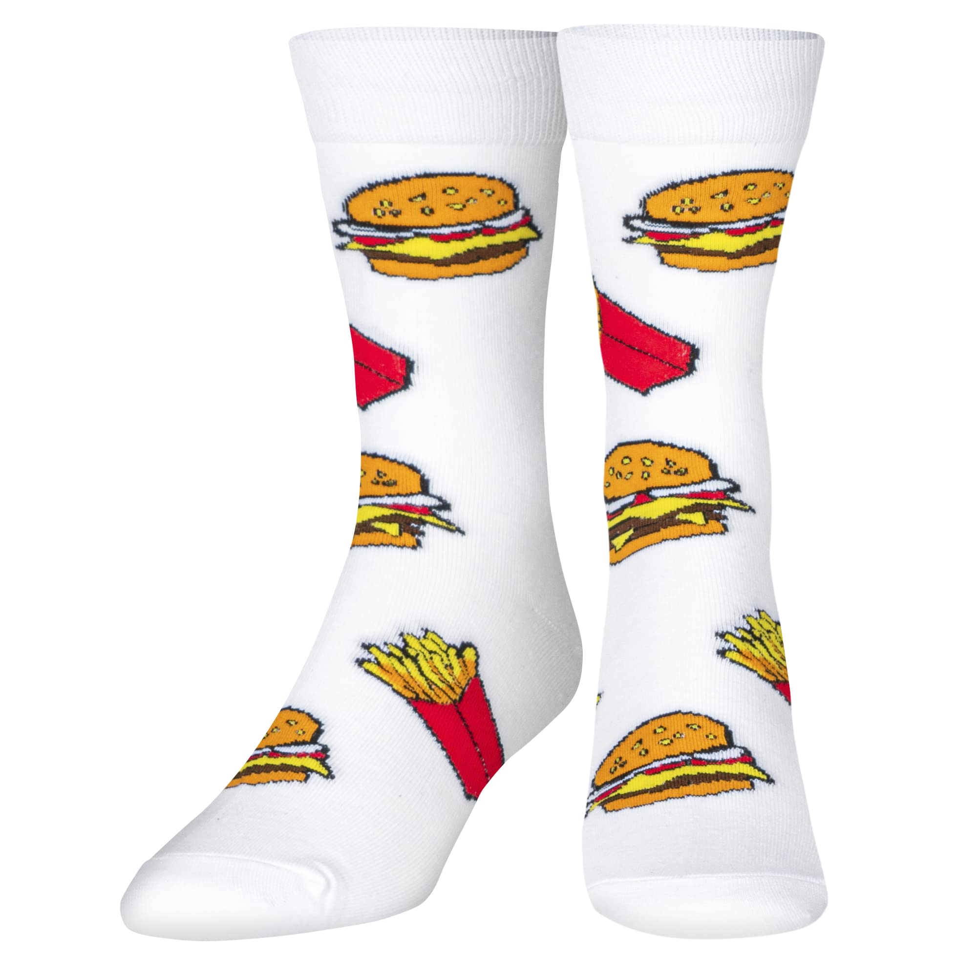 Crazy SocksFun Food & Snack Themed Crew Socks for Men, Colorful Assorted Styles
