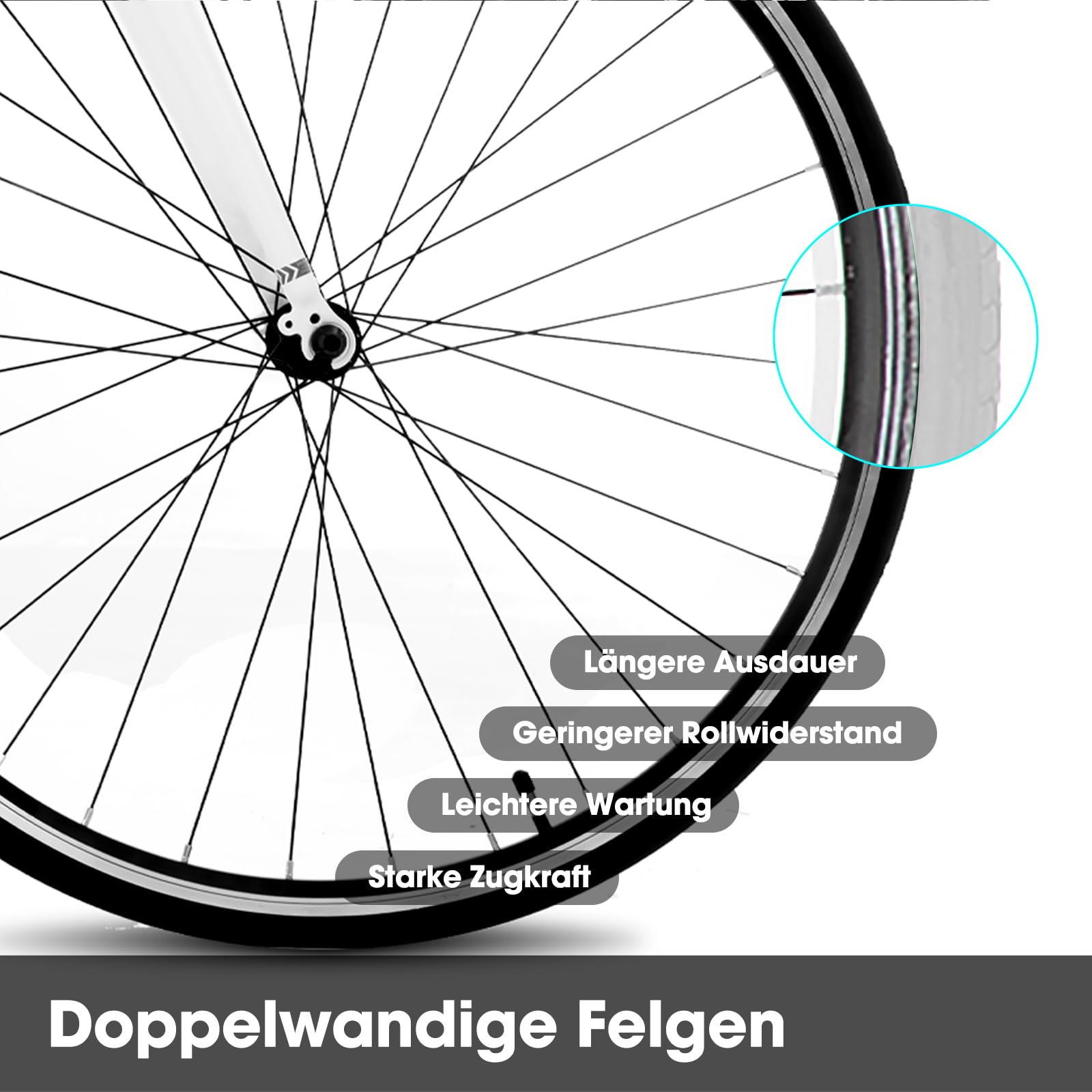 Hiland Bicicletta a pendolo ibrida da da 28 pollici, telaio in alluminio 700c bici da strada, per uomini e donne, 14 velocità, per adulti, telaio da 530 mm, Bianco