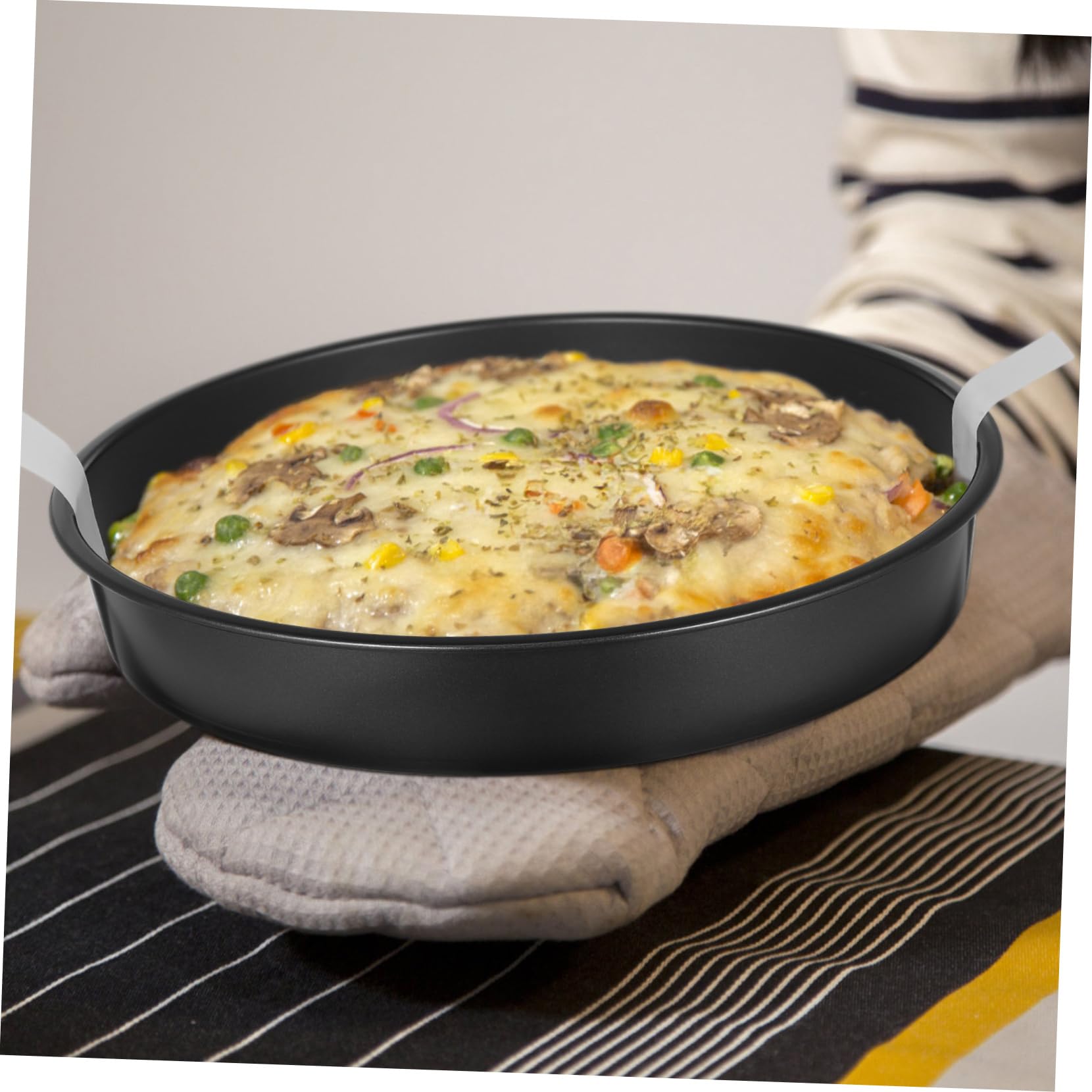 Luxshiny 3 Pezzi Pani per Torte Rotondi Antiadherenti con da Forno Pani per Torte per Preparazioni Facili e Versatili Cucina e