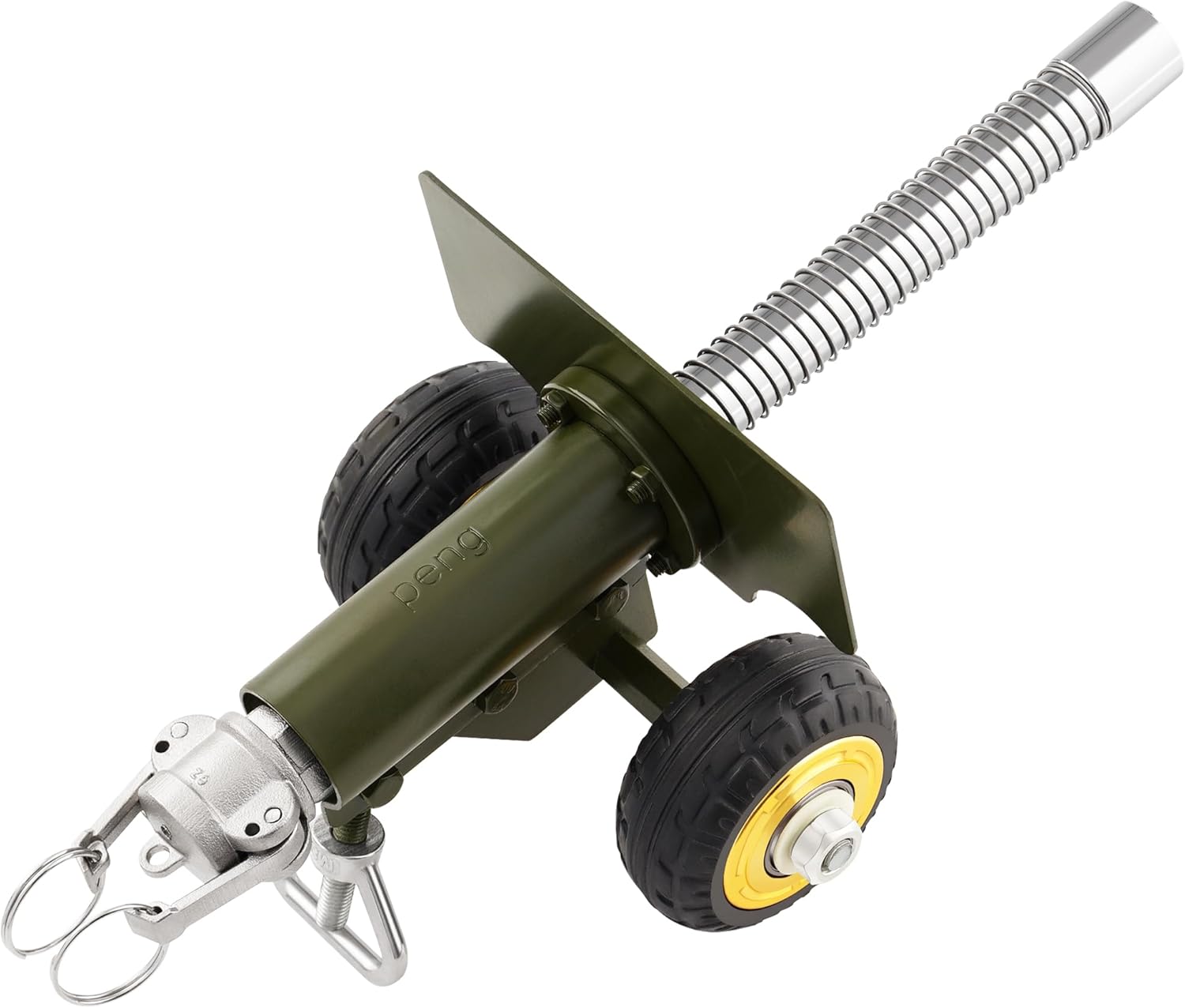 Firecracker Cannon, Stainless Steel Mini Cannon Model Shoots Firecrackers, Military Collectible Ornaments, Robust 4 lbs Construction, Home Decor Collectible Vehicles Toy Gift, Green