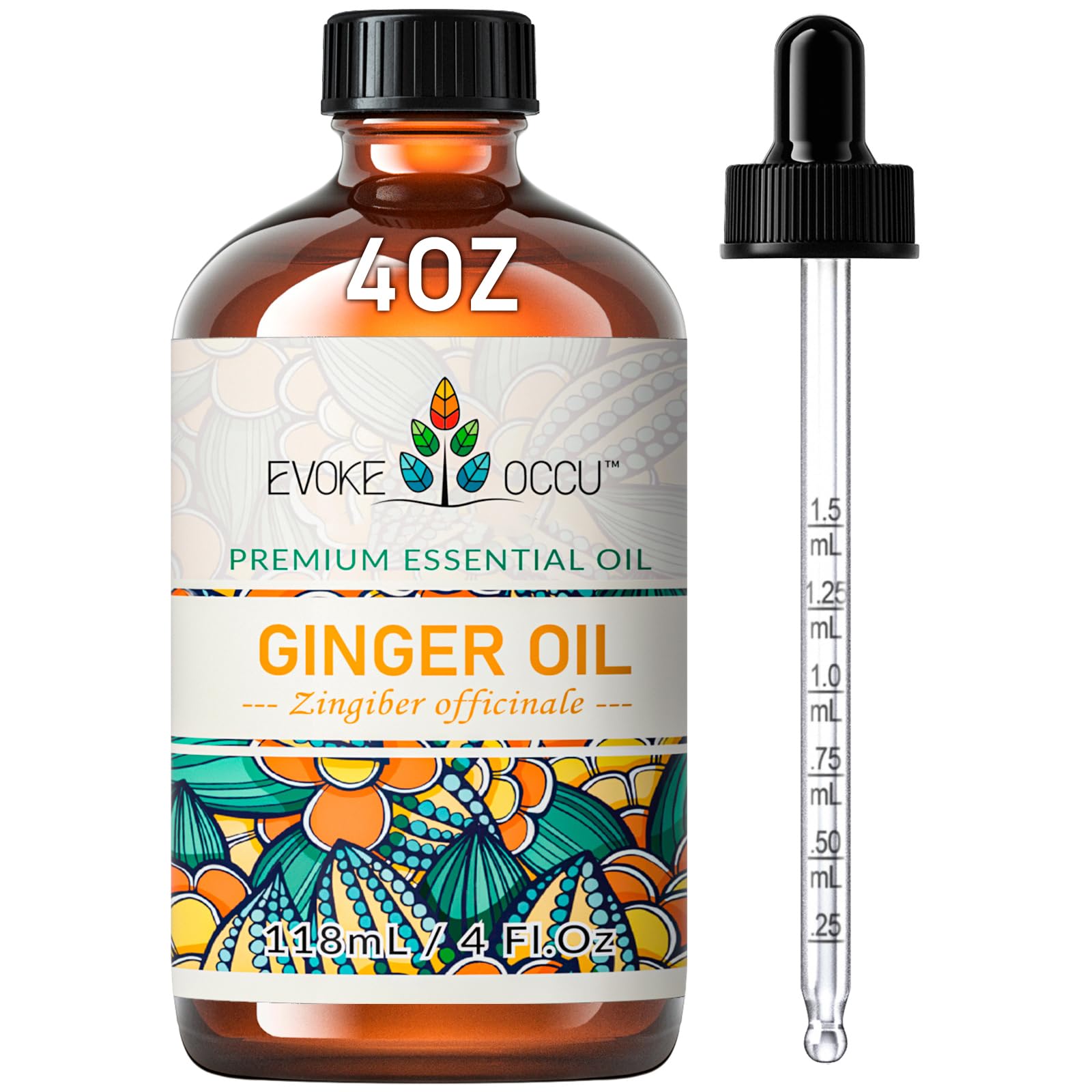 EVOKE OCCU Ginger Oil for Diffuser, Massage, Skin &amp; Hair