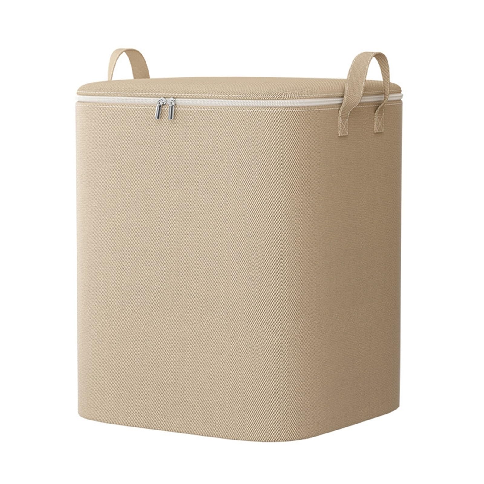 RRYPBOVG Foldable Blanket Storage Bags 110/140L Clothes Storage Bag Extra Large Closet Organizer Foldable Blanket Storage Bag with Zipper and Reinforced Handle(140L)