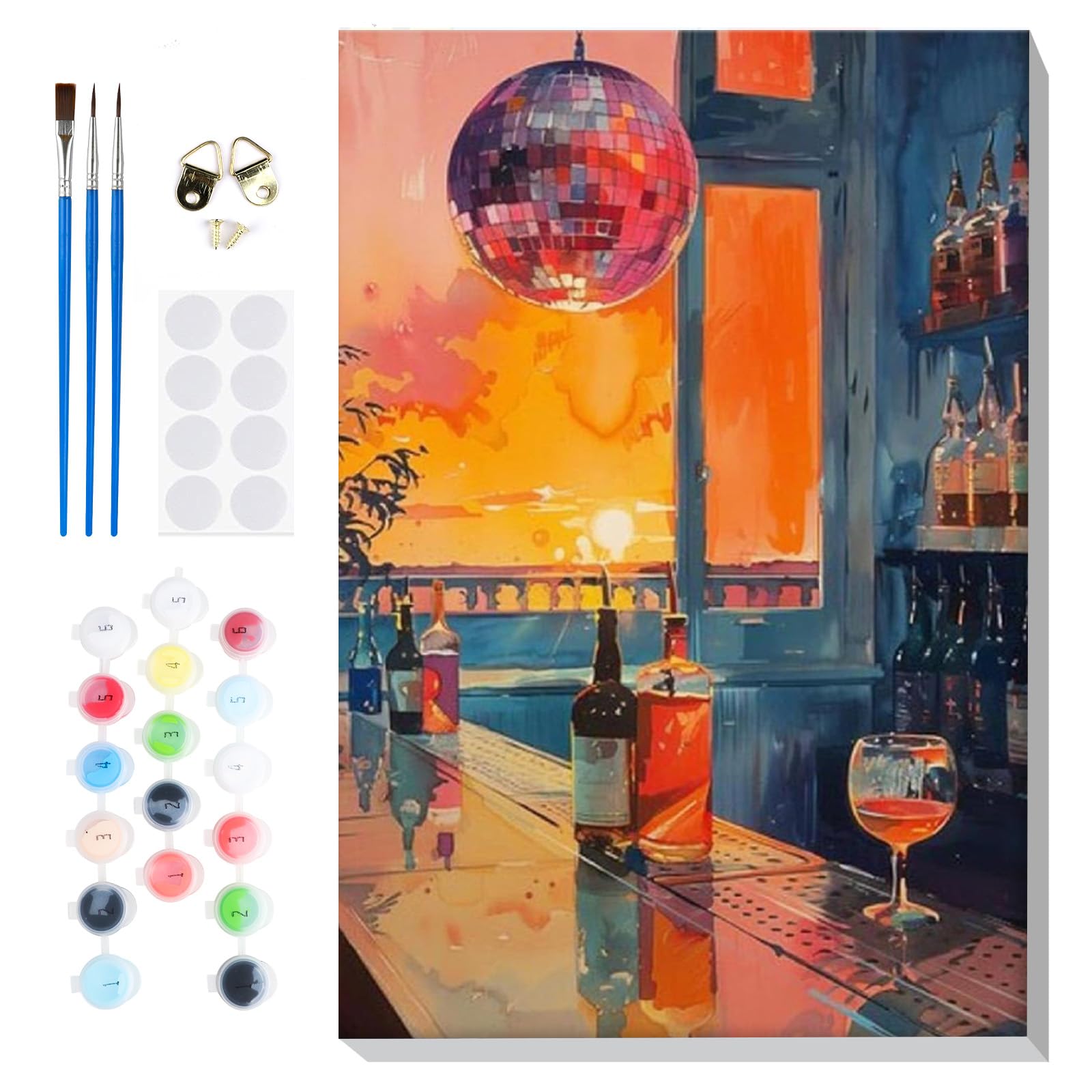 Lxmsja Pintar por Numeros Conejo Adultos con Marco, DIY Cuadros para Pintar Pascua Colorear por Números Lienzos, Pintura Acrilica Manualidades Adulto Decoracion Hogar Pared 20x30cm — view 13