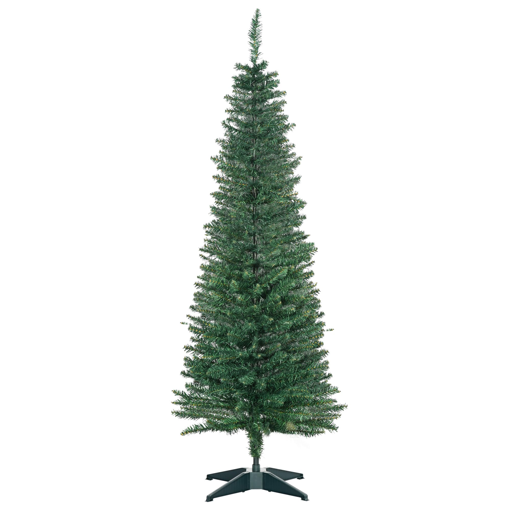 HOMCOM Künstlicher Weihnachtsbaum 150 cm mit 294 Spitzen für Drinnen Grün