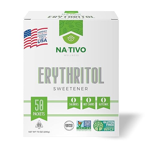 Nativo Edulcorante natural de eritritol granular fabricado en los Estados Unidos sustituto del azúcar apto para Keto y paleo 0 glucémico 0 calorías