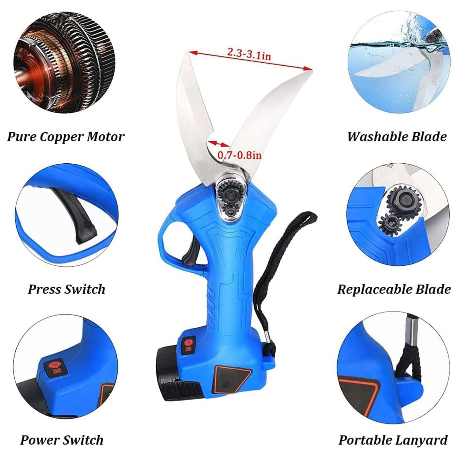 Tijeras deshuesadoras inalámbricas, eléctricas para cocina, con batería de 7500 mAh, encuadernación de acero inoxidable, doble protección, para alimentos, aves, rapaces, cangrejos y mariscos.