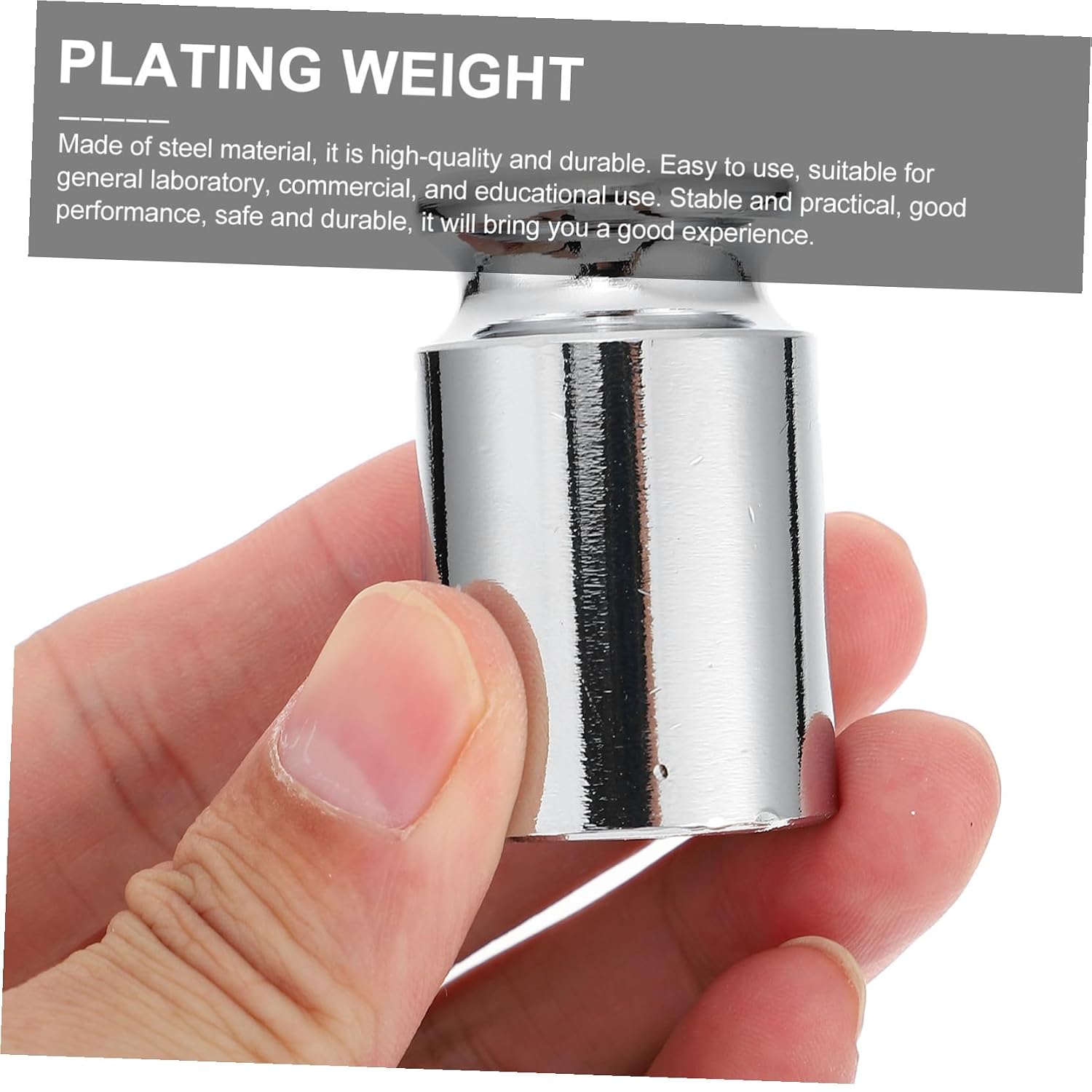 3pcs Chrome Plated Calibration Weights for Electronic Balance Scale Teaching Lab Scale Balance Weights