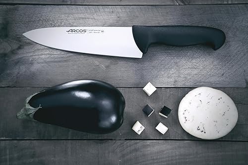 Miniatura 6 de Arcos Cuchillo de chef serie 2900  Hoja de acero inoxidable de nitro, mango negro de polipropileno, plata, sistema de identificación de color,