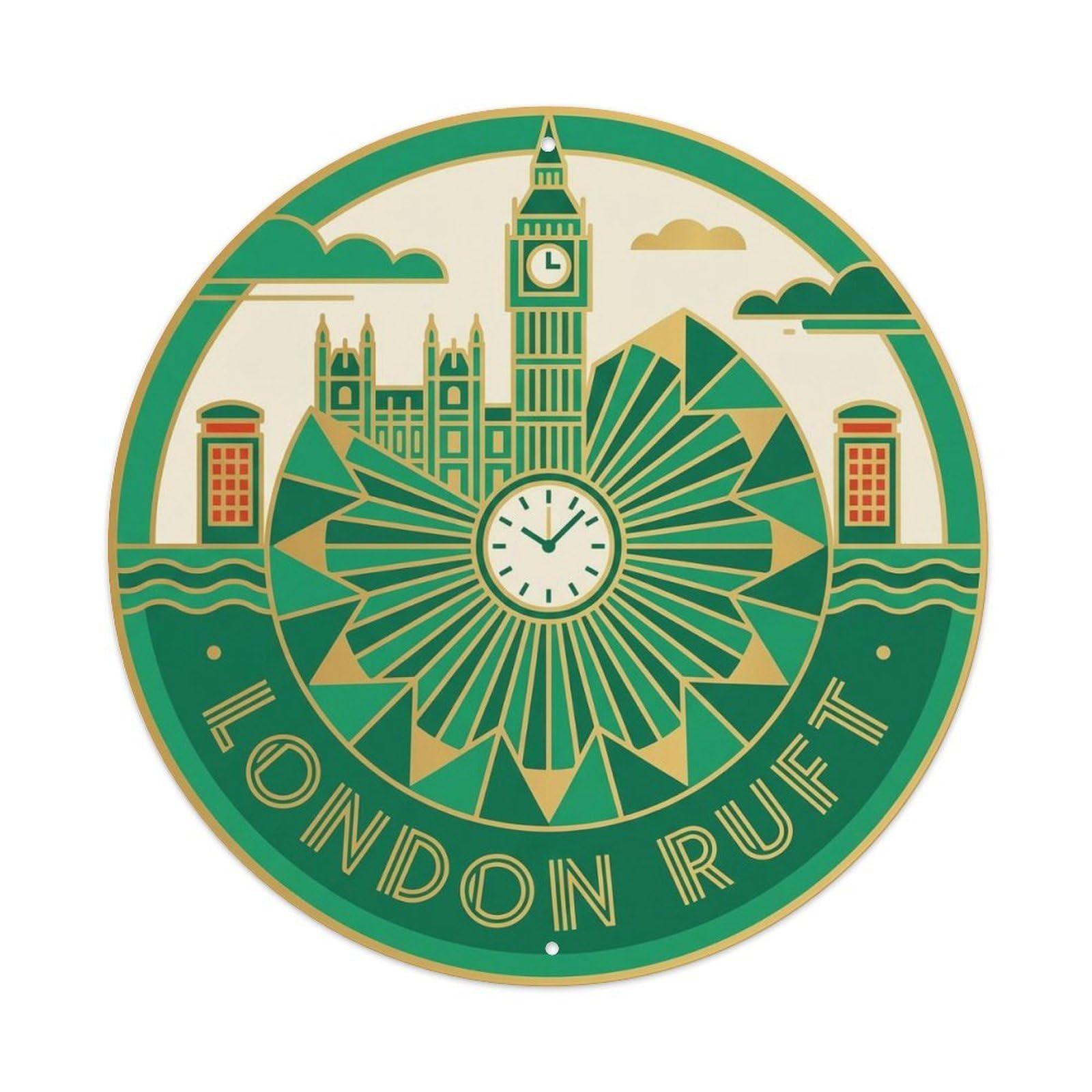 Vintage Travel British Landmark Heritage Metal Tin Sign Plaque
