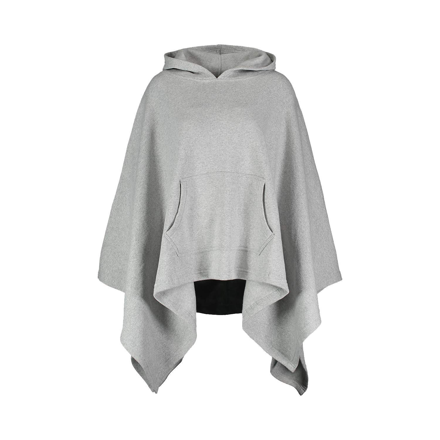 Women's Sweatshirt Blanket Poncho Hoodie/Cozy Fleece Pullover Ponchos/Warm Hooded Cape for Women