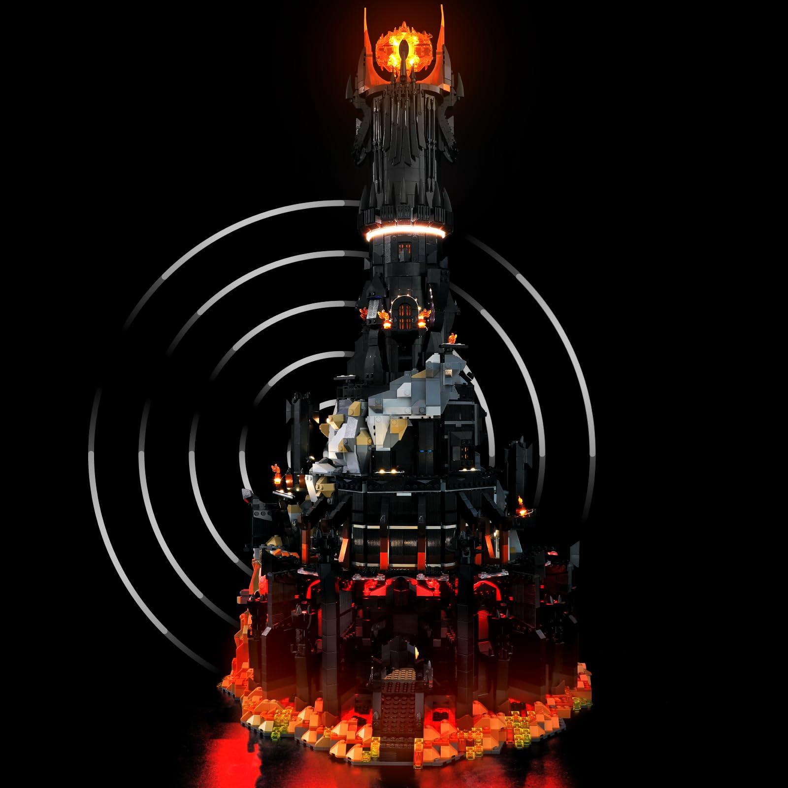 LED Lighting Kit with Sensor Light for Lego 10333 Icons The Lord of The Rings: Barad-dûr, Creative Light Kit Compatible with Lego 10333 (Lights Only, No Model) - Sensor Version