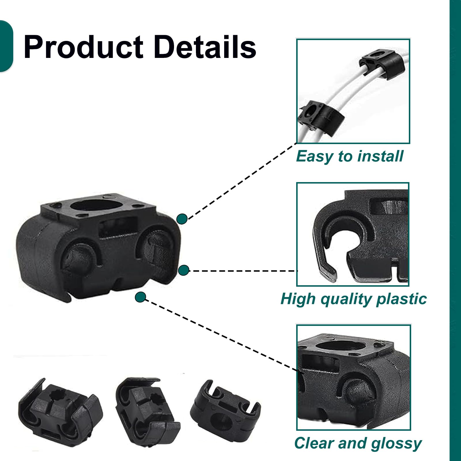 Be In Your Mind 20pcs Support De Pince Retenue De Tuyau Ligne De Frein Remplacement Compatible Avec Toyota Clips De Tige De Support De Tuyau Support De Pince De Tuyau De Frein