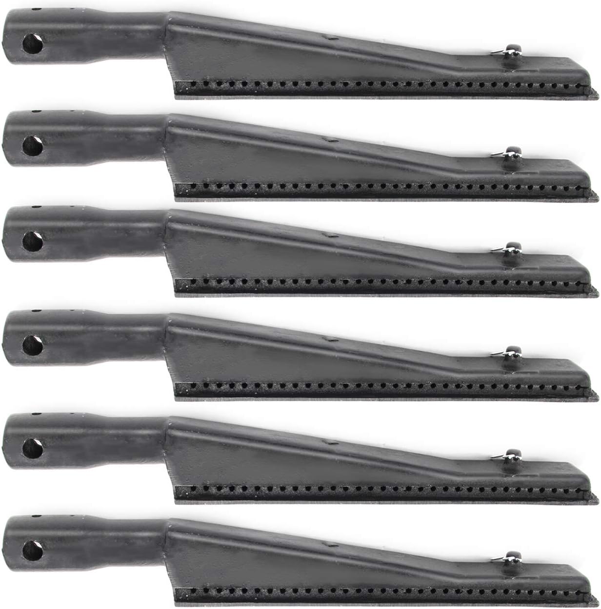 Cast Iron Gas Grill Burner Replacement Parts for Kenmore 141.15227, 141.15337, 141.17860, Brinkmann 2500, 2700 Model Grill 12 7/8 Inch, hyB935 (6-Pack)
