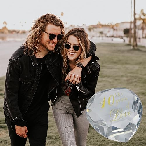 Miniatura 24 de Regalos de cristal de 30 aniversario para marido, esposa, novio o novia, lindo aniversario de boda, día de San Valentín, regalos románticos para 30