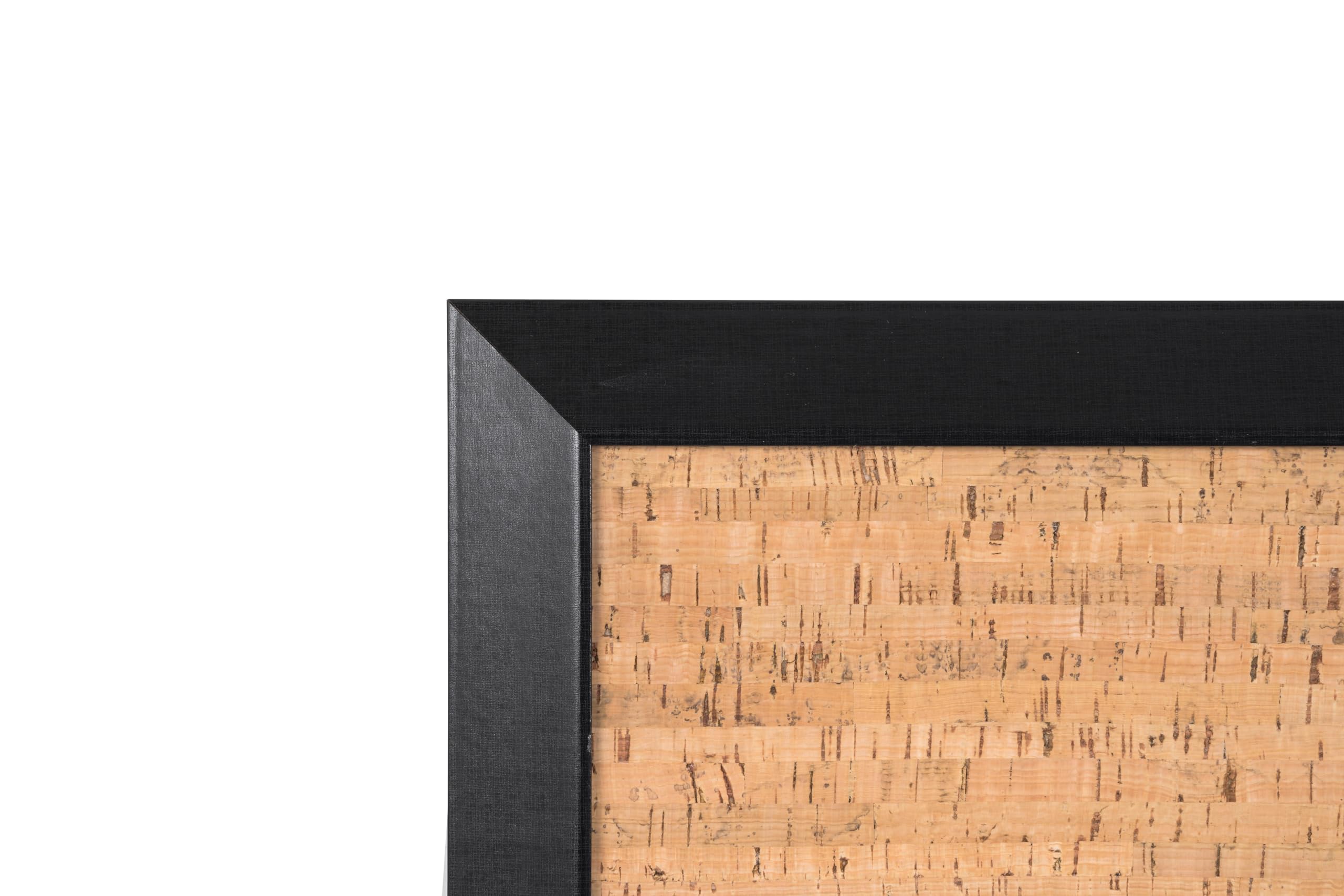 Bi-Office Kamashi - Tablón corcho natural, 90 x 60 cm, color negro
