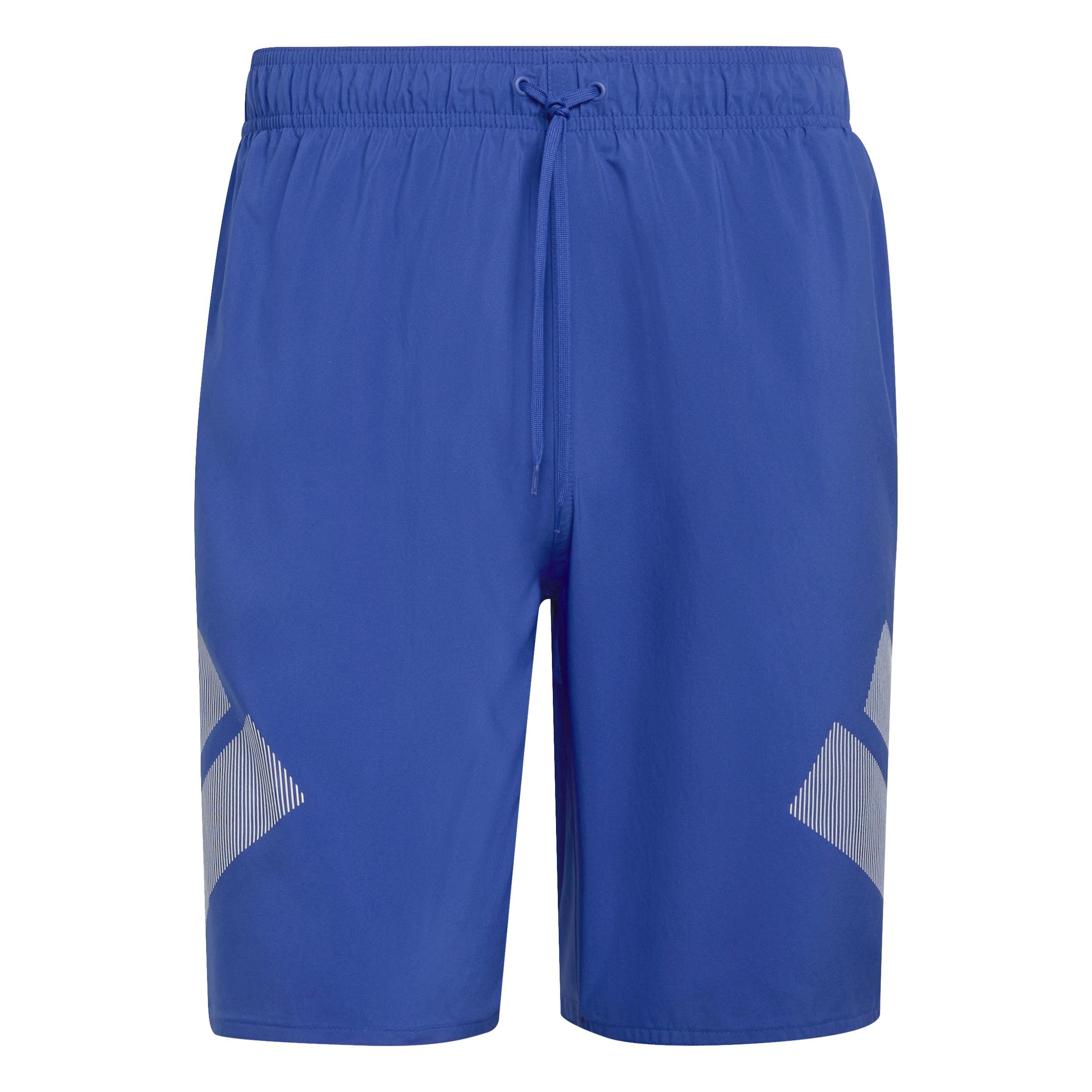 adidas Men's Logo Swim Shorts 8 INCH, semi Lucid Blue/White, XL