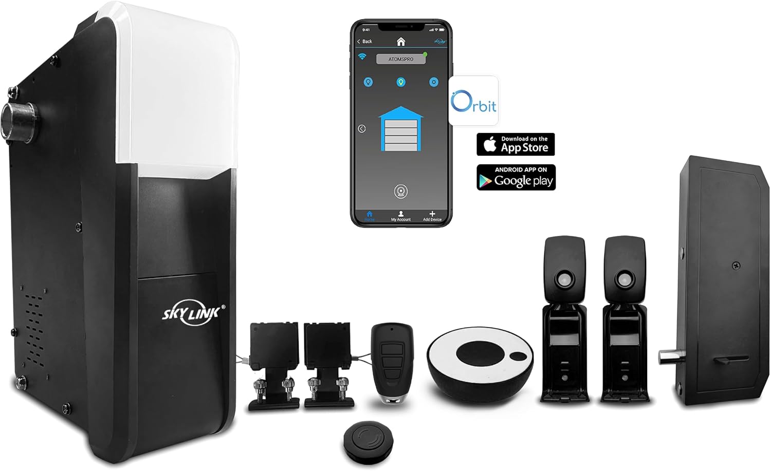 Skylink G2 Wall Mount Garage Door Opener with Built-in WiFi, Quiet Compact, No Rail No Chain Garage Door Opener for Residential Sectional Garage Doors Skylink G2 Wall Mount Garage Door Opener with Built-in WiFi, Quiet Compact, No Rail No Chain Garage Door Opener for Residential Sectional Garage Doors