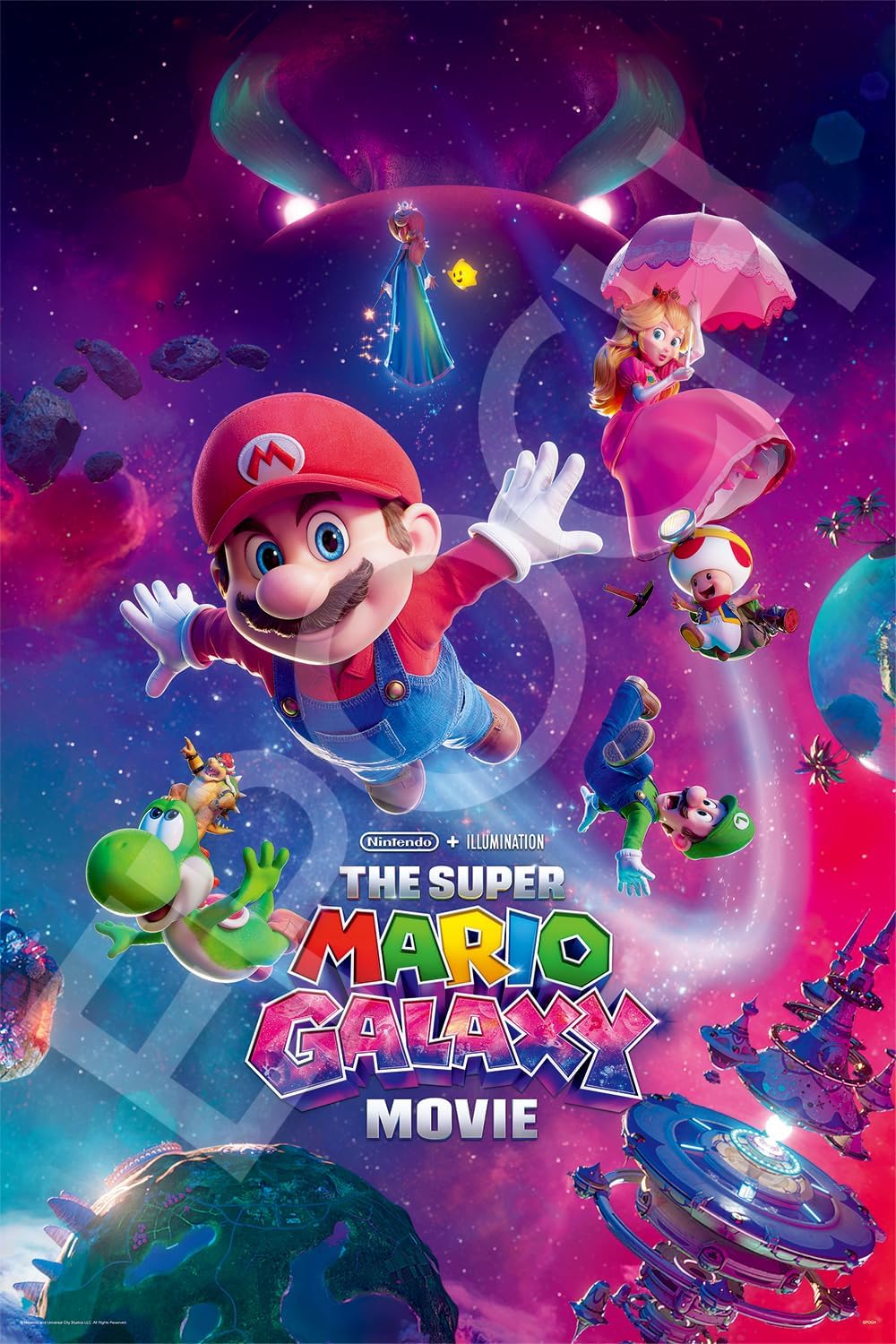 EPOCH 1000 Piece Jigsaw Puzzle Movie The Super Mario Galaxy Movie (19.7 x 29.5 inches / 50 x 75 cm) 13-402s with Glue, Spatula Included