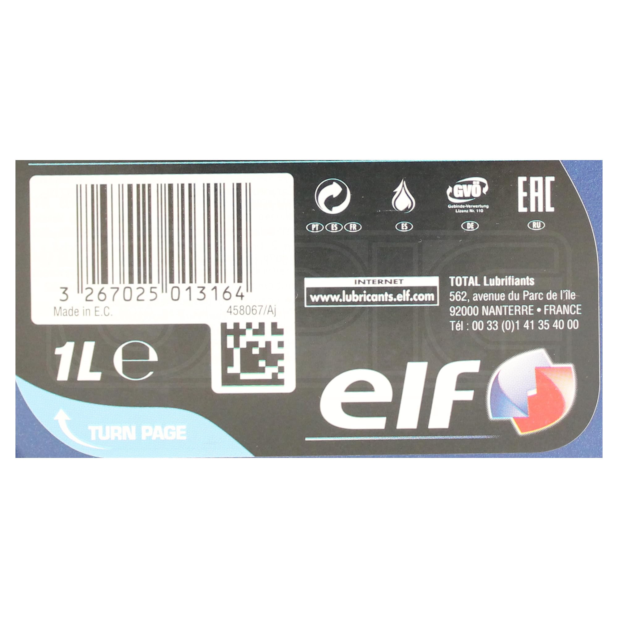 Amazon.co.jp: ELF 194969 Motorcycle Gear Oil / Moto Gear OIL 10W
