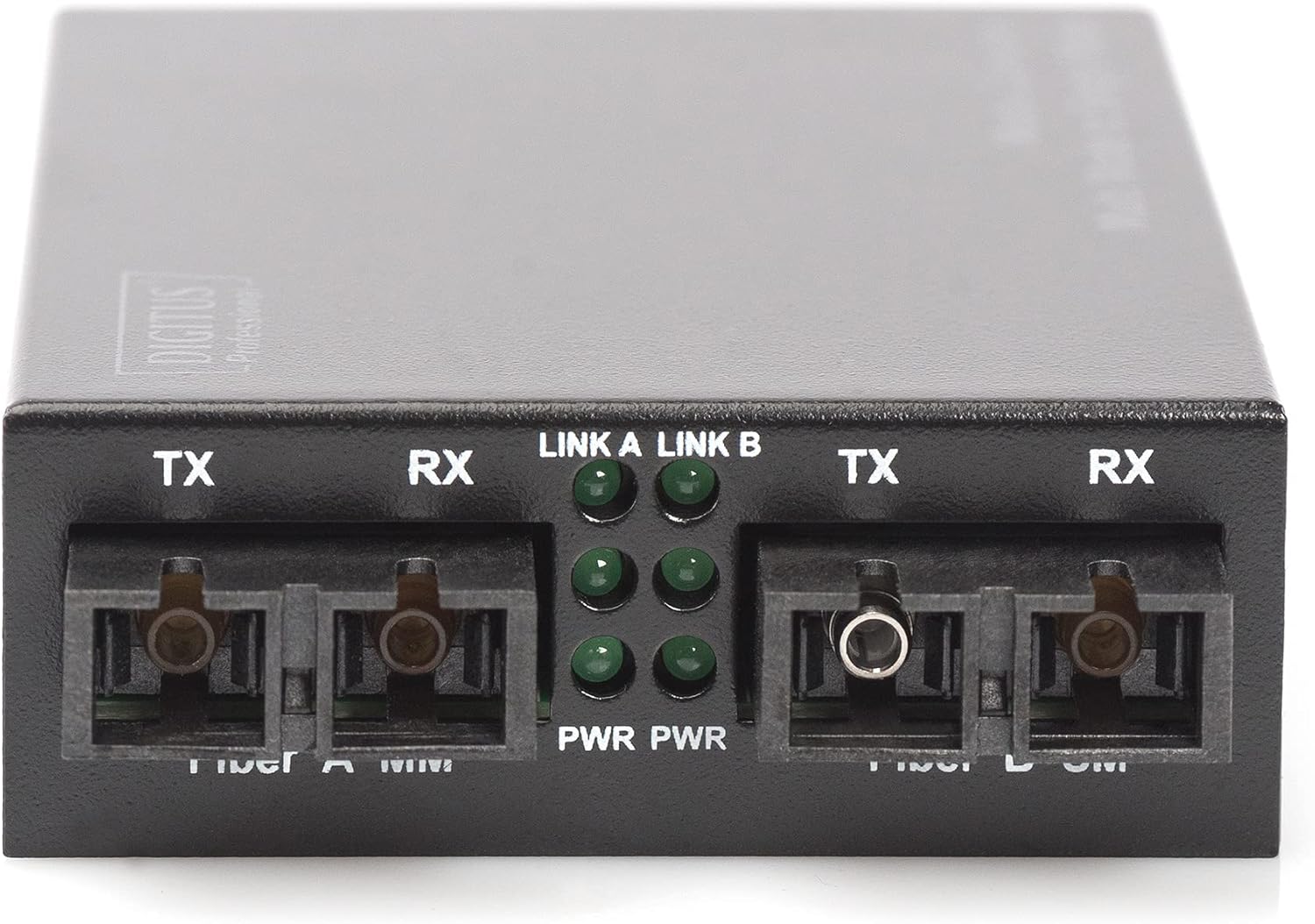 Digitus DN-82024 Media Converter front panel with LEDs