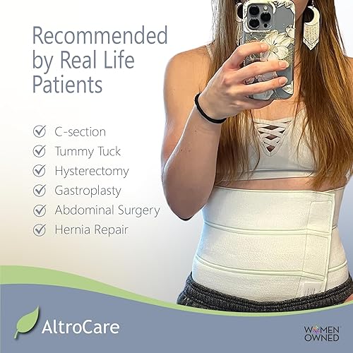 Miniatura 4 de faja abdominal posparto de 3paneles, de 9pulgadas de alto