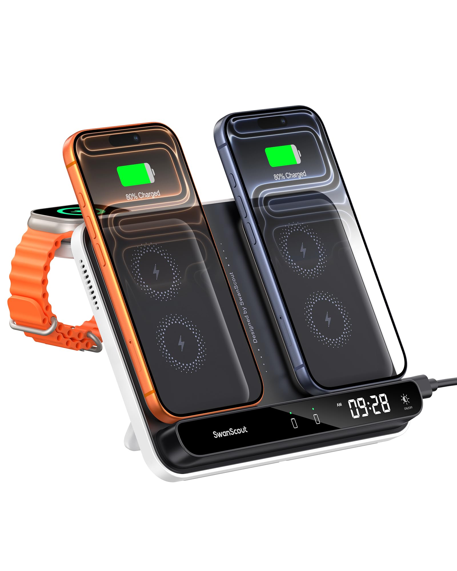 Amazon.com: Dual Phone Charging Station for iPhone 17/16/15/14/13