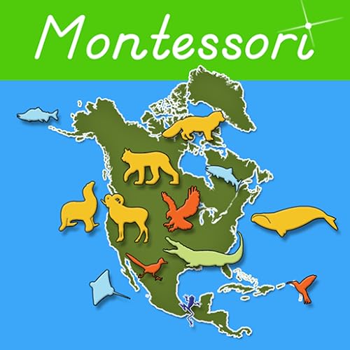 Animals of North America - Montessori Geography