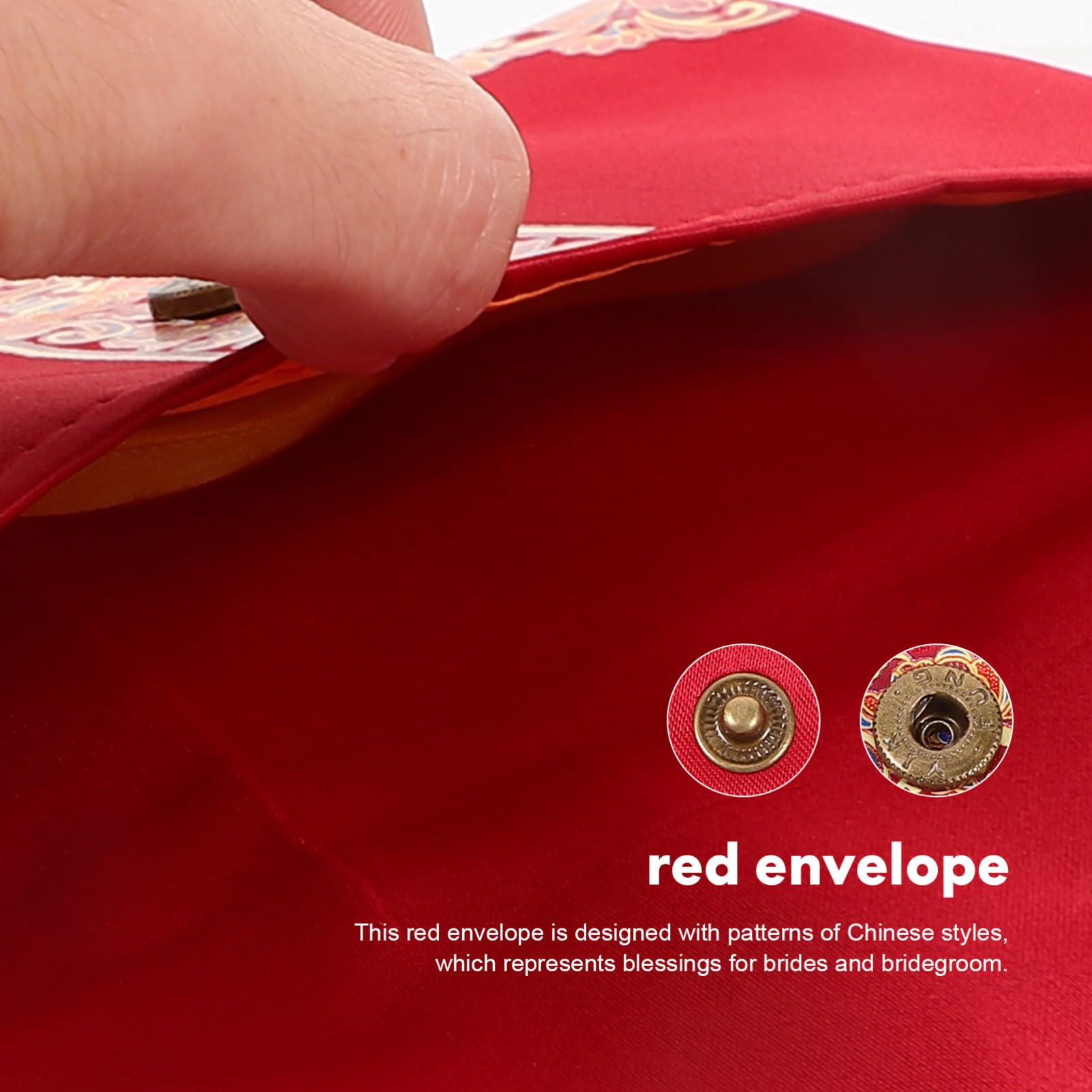Lurrose Busta Rossa Tradizionale Per Matrimonio Broccato Busta Per Soldi Di Fidanzamento Elegante Per Cerimonie Nuziali Portafortuna e Regali Design Resistente e Stabile Confezione