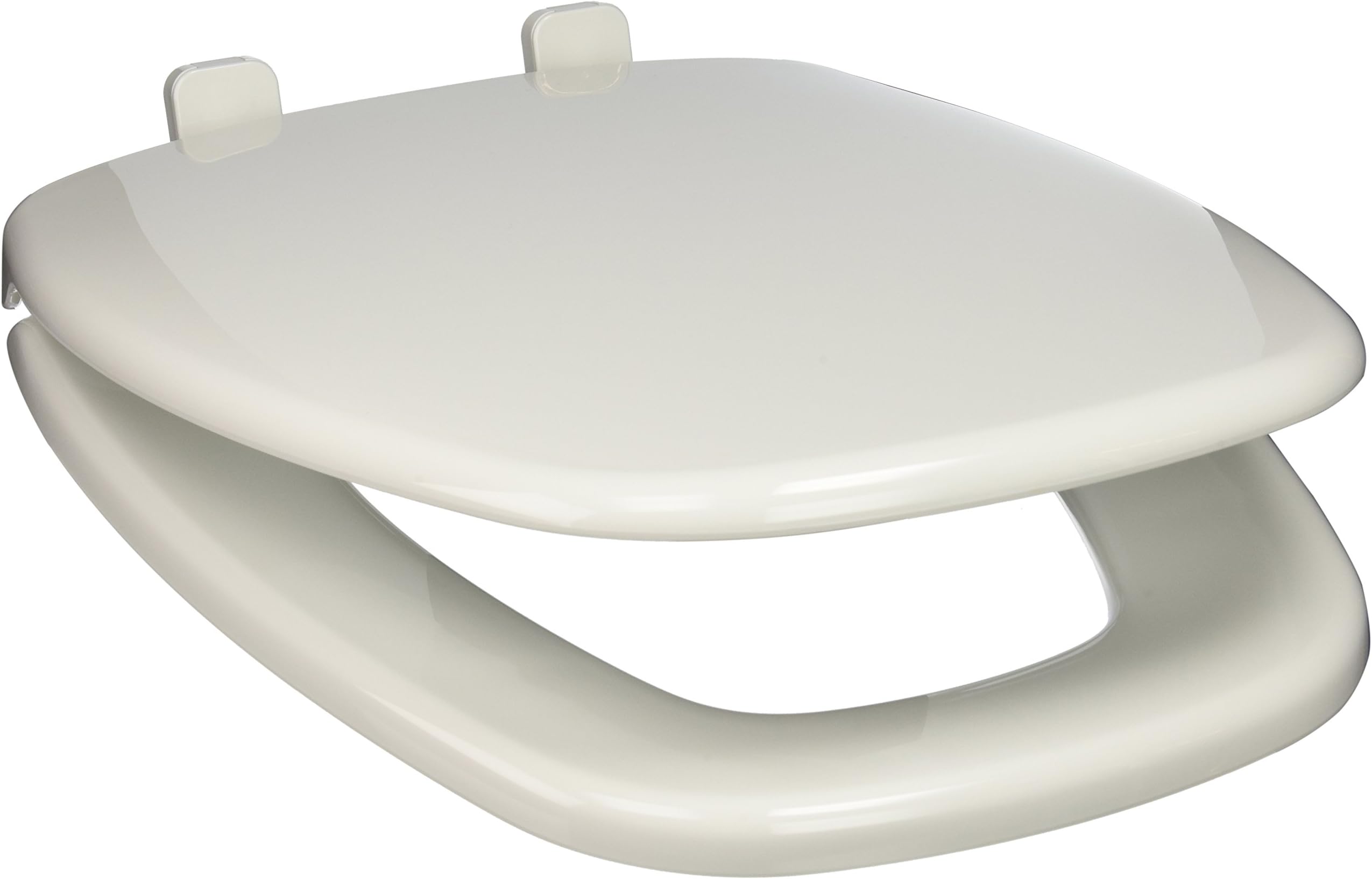 PlumbTech 281-00 Square Front Slow Closer Eljer Toilet Seat, White