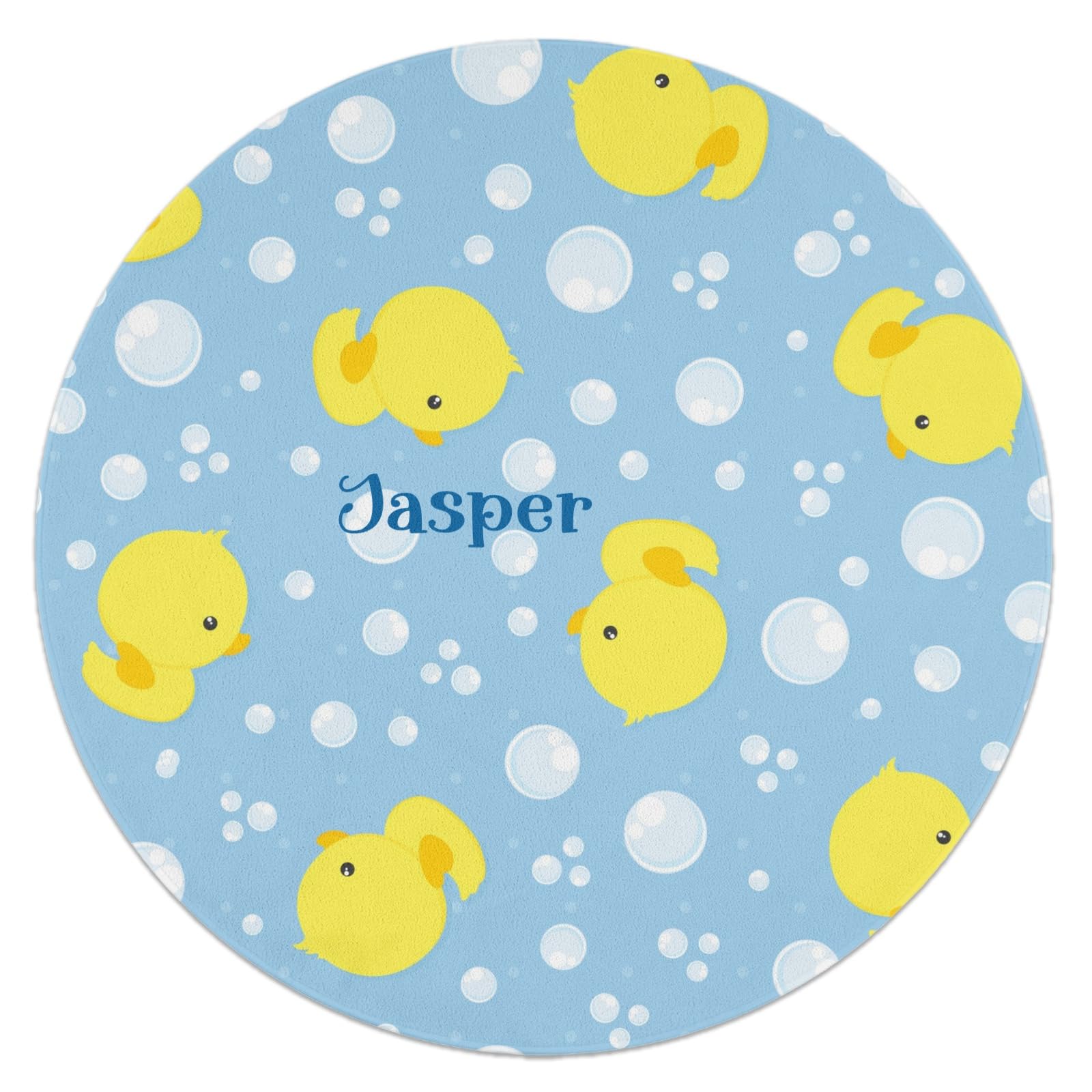 NZOOHY Cute Duck Bubbles Personalized Gifts Baby Rugs for Toddler Girls Boys Custom Nursery Rug Soft Non-Slip Mat for Crawling Playing 31.5 in