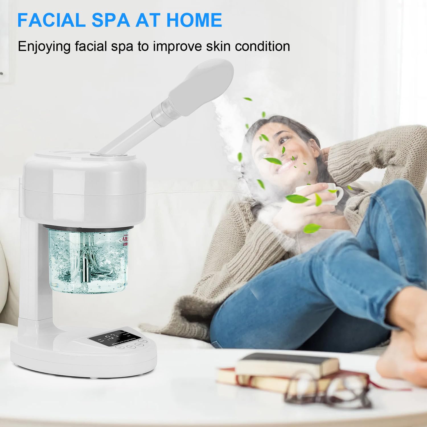 Amazon.com: JOSTZHXIN Facial Steamer Nano Ionic Face Steamer with