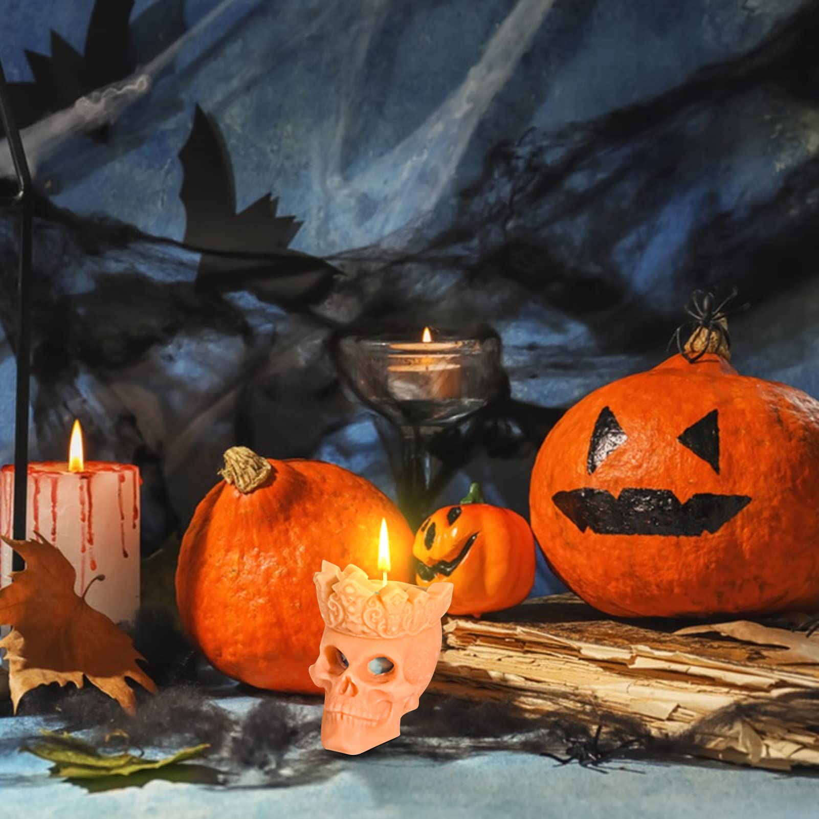 Moules En Silicone 3D En Forme De Citrouille, Moules En Résine D'Halloween Pour Loisirs Créatifs, Moule Réutilisable Pour Halloween, Thanksgiving, Décoration D'intérieur D'automne