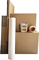 Vista 4 de UBOXES, LLC Kit de Cajas Inteligentes y Suministros de Embalaje con Cinta