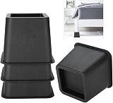 Kikumi Sa Rehausseur De Lit 10Cm 23×12×10 4Pcs Set 3 Furniture Raisers Adjustable Bed Chair Riser Wide Feet Lift Stands - 8