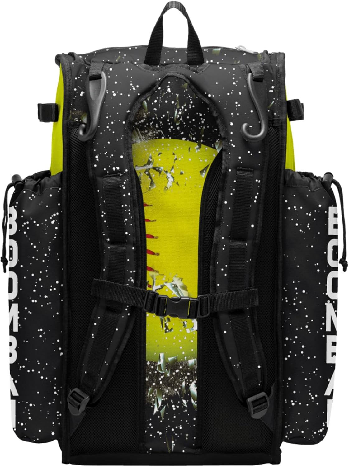 Boombah Superpack Bat Bag - Backpack Version (no wheels) - Holds 4 Bats - Softball Highlight - Multiple Color Options