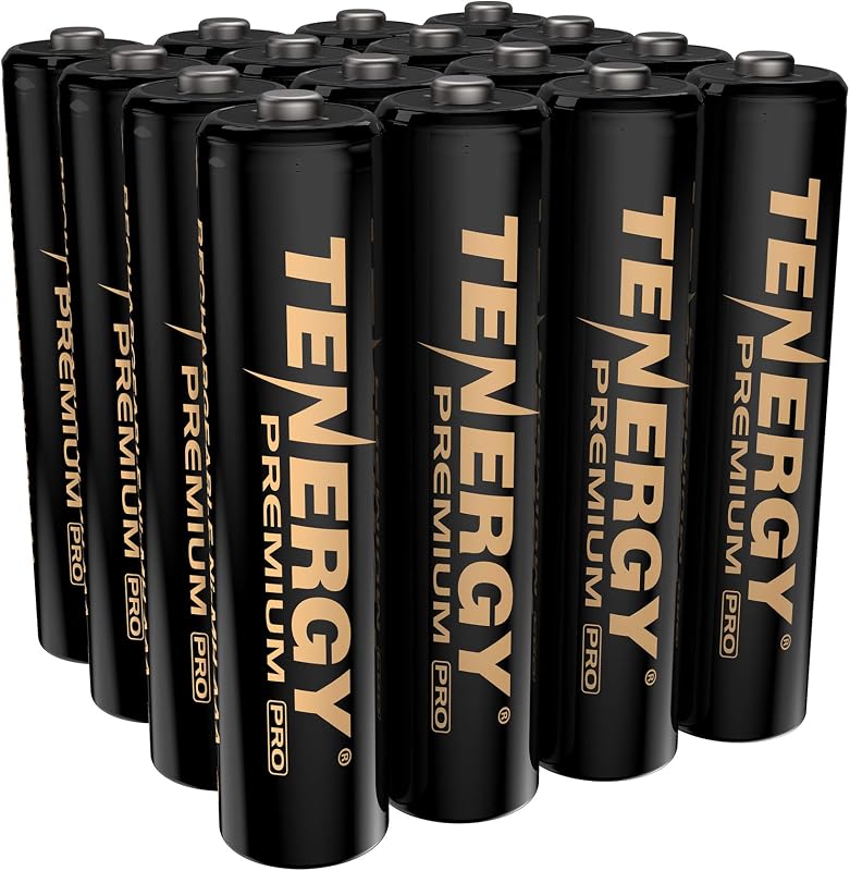 Baterías AAA recargables Premium PRO, batería AAA NiMH de alta capacidad de 1100 mAh, paquete de 16 baterías recargables