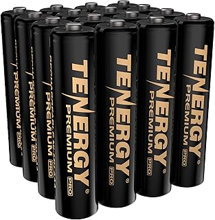 Baterías AAA recargables Premium PRO, batería AAA NiMH de alta capacidad de 1100 mAh, paquete de 16 baterías recargables