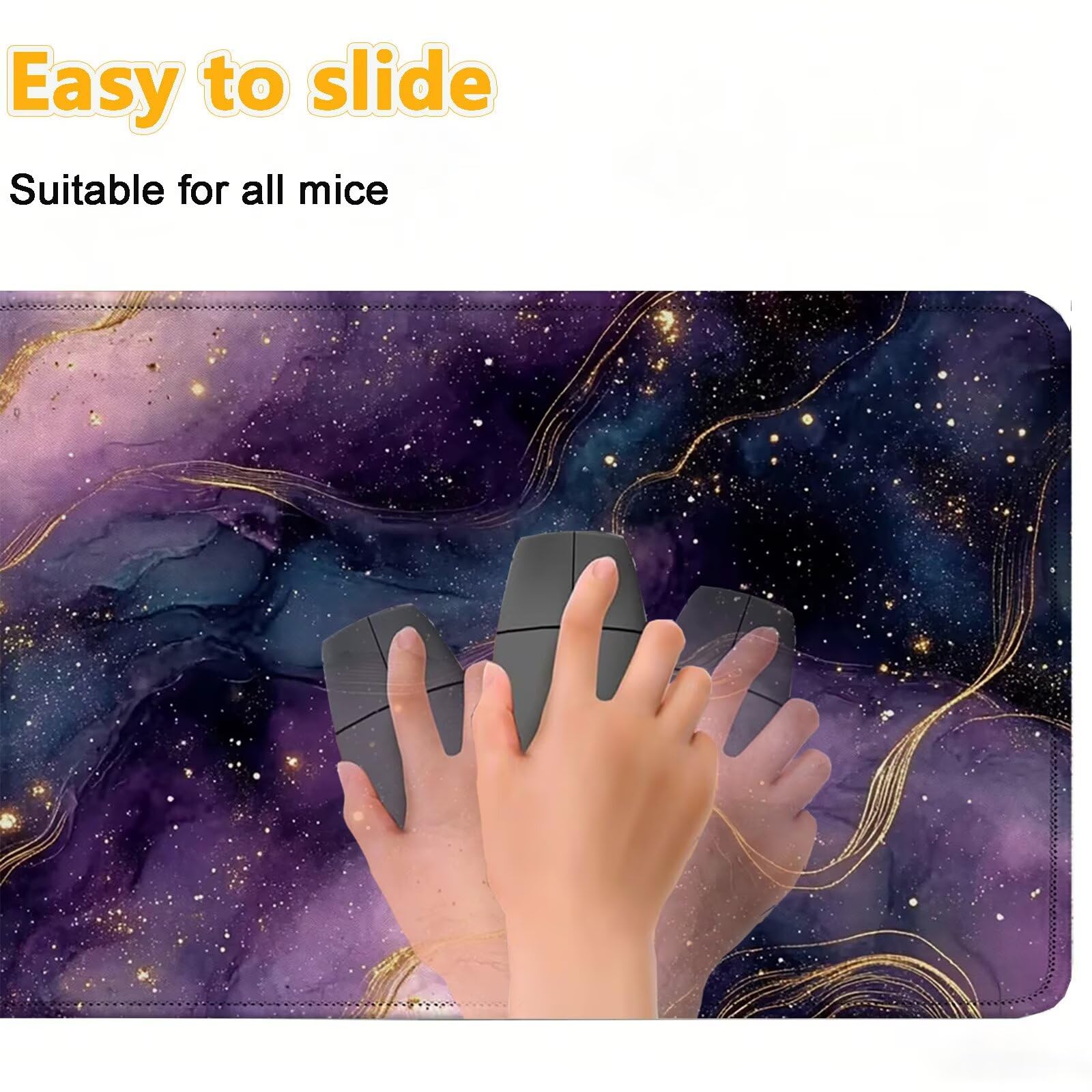 Tappetino Mouse 900x450mm | Superficie Ultra-Liscia | Viola 0-z684