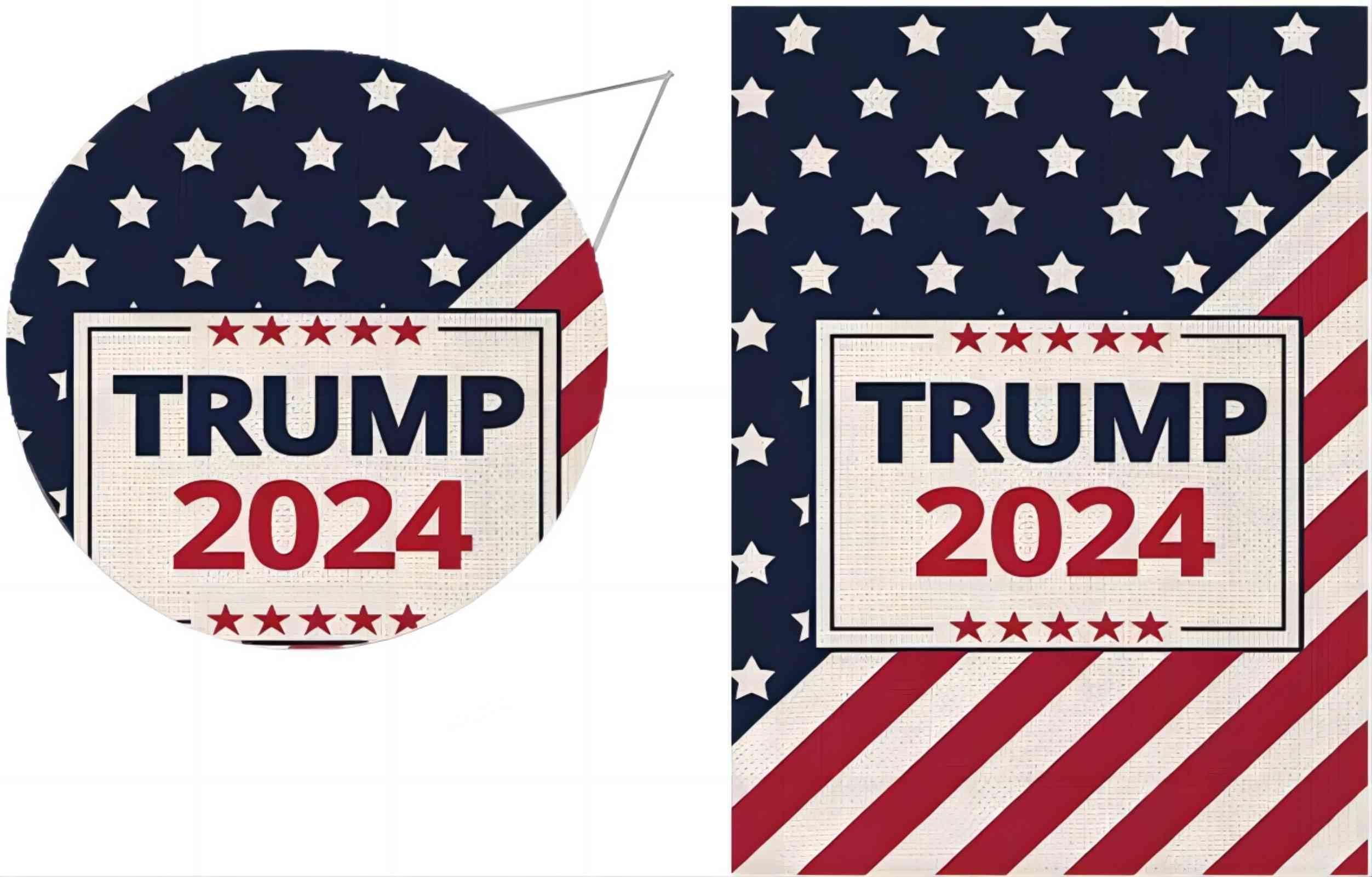 Großes Trump-Banner 2028 – 305x51 Cm, Polyester, Mit 4 Messingösen, Für Garten, Balkon & Zaun