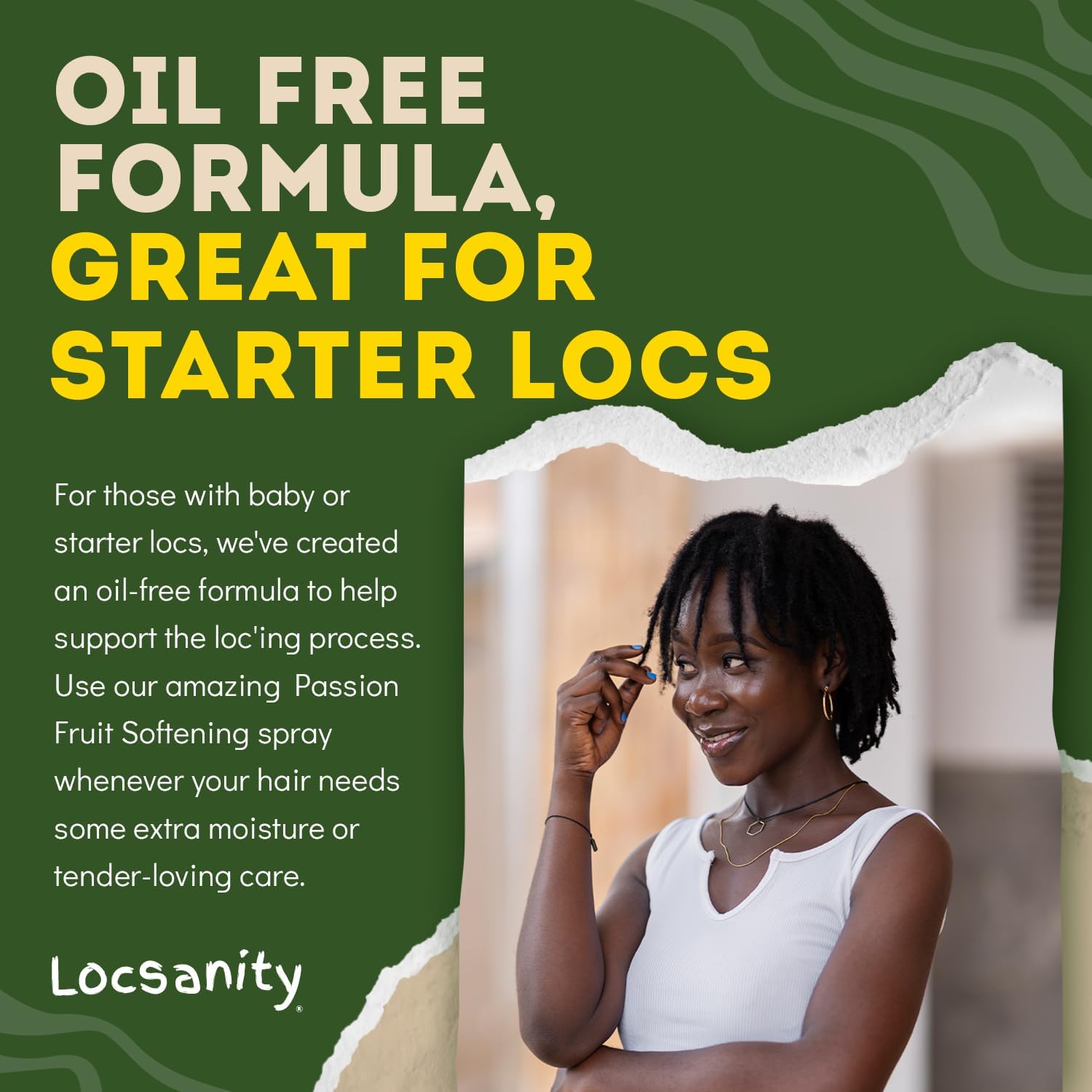 Locsanity Spray hidratante diario para rastas, hidratante para el cuero cabelludo de maracuyá, spray para rastas, spray refrescante para rastas, rastas, Sisterlock, Microlock, encrespamiento