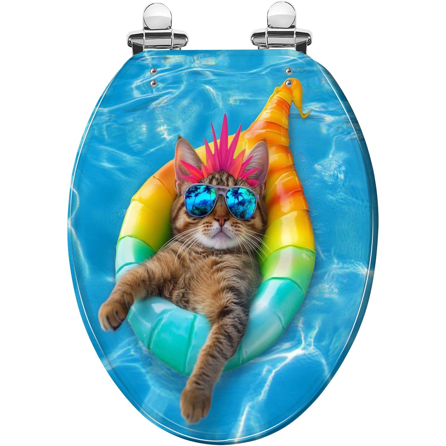 Caticorn Wydłużona deska sedesowa z żywicy do łazienki