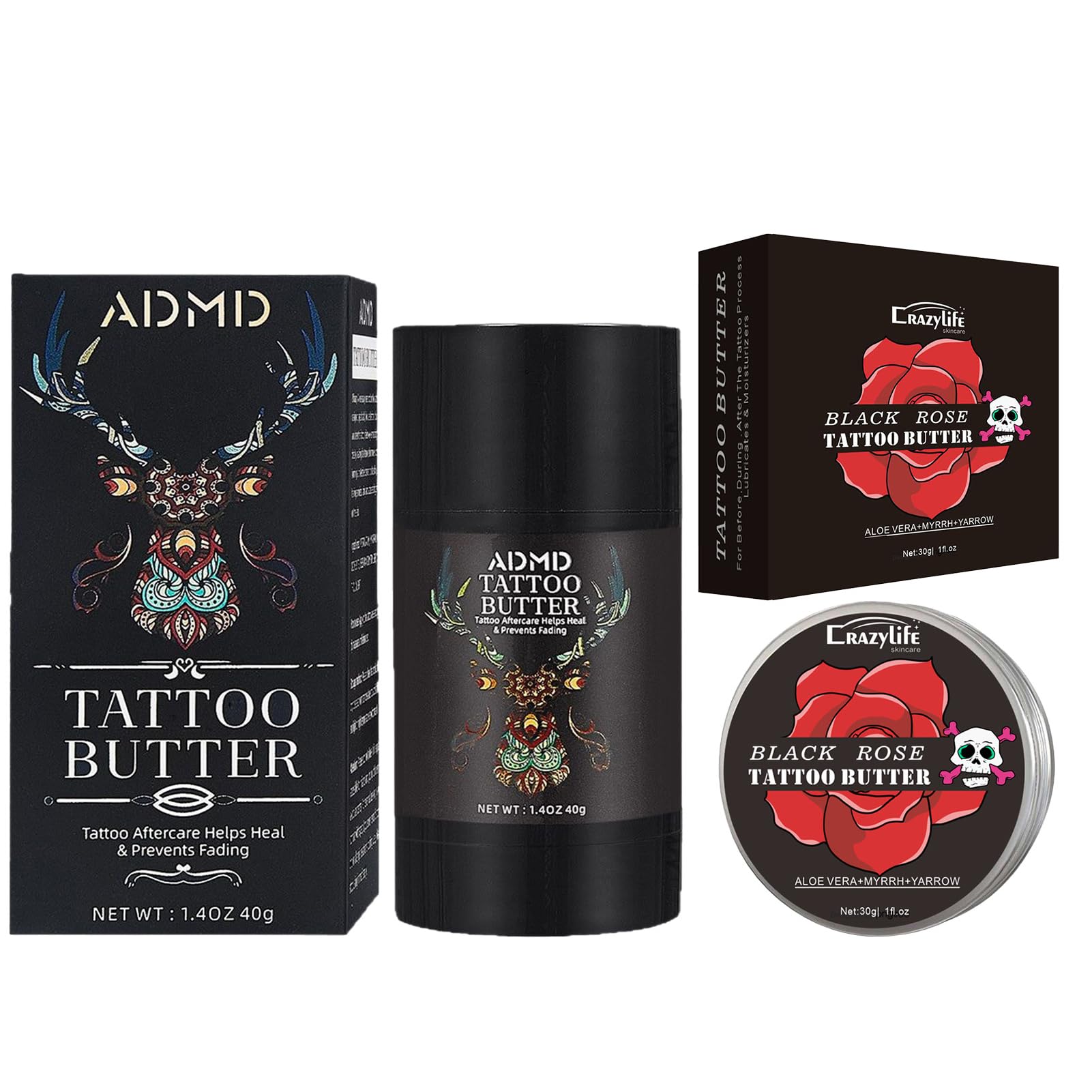  Creme per Tatuaggi 2pezzi: Cura e Manutenzione per la Pelle Tatuata, Rafforzamento dei Colori del Tatuaggio
| Creme per