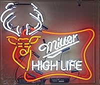 Vista 8 de Letreros de neón para bar de cerveza, club, comedor, hamburguesa, decoración de cristal, para hombre, cueva, garaje, habitación, 24 x 20 pulgadas