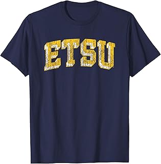 East Tennessee State Buccaneers Vintage Block Navy T-Shirt